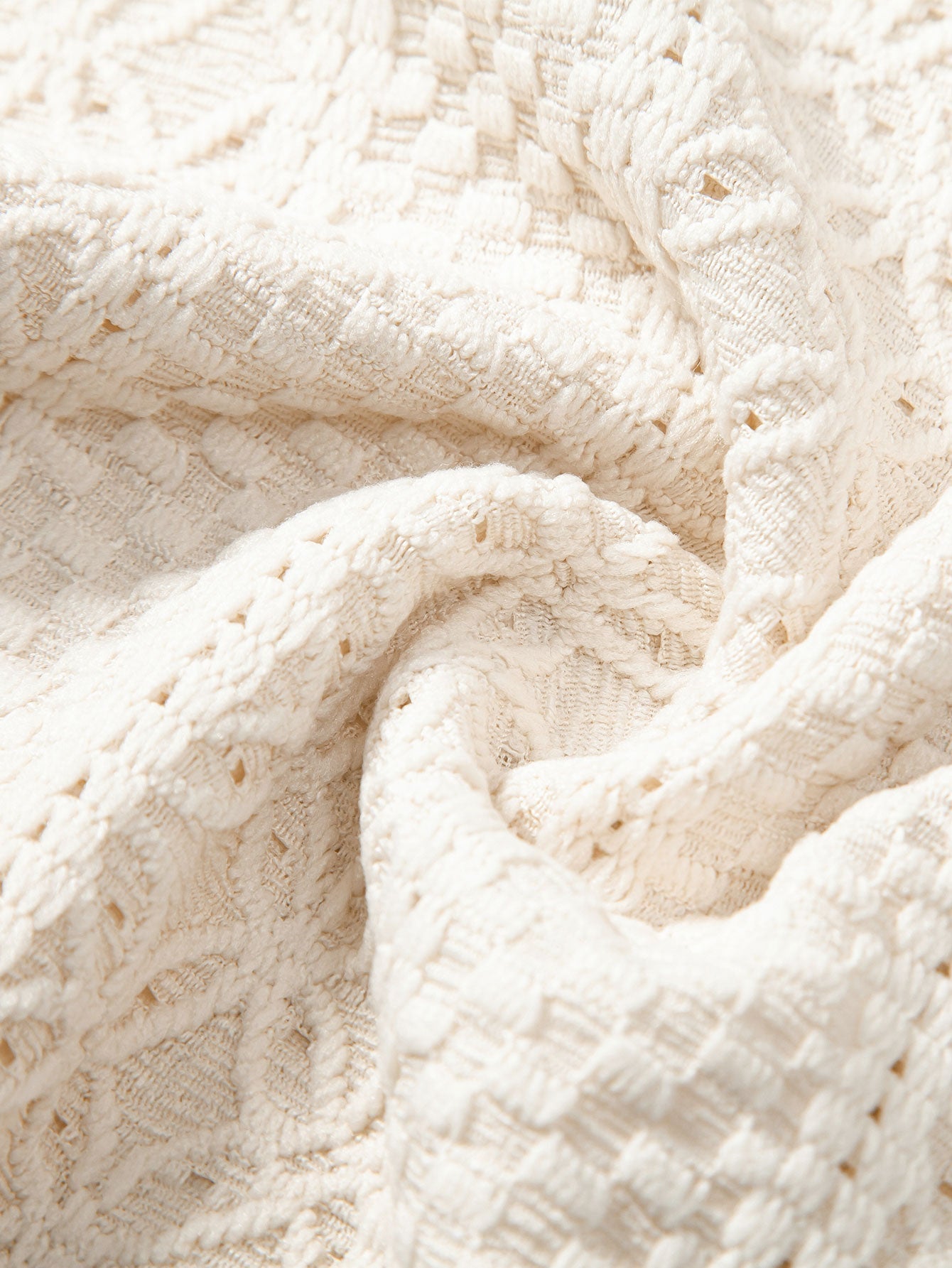 Cubaanse blouse met bloemenruitjesjacquard