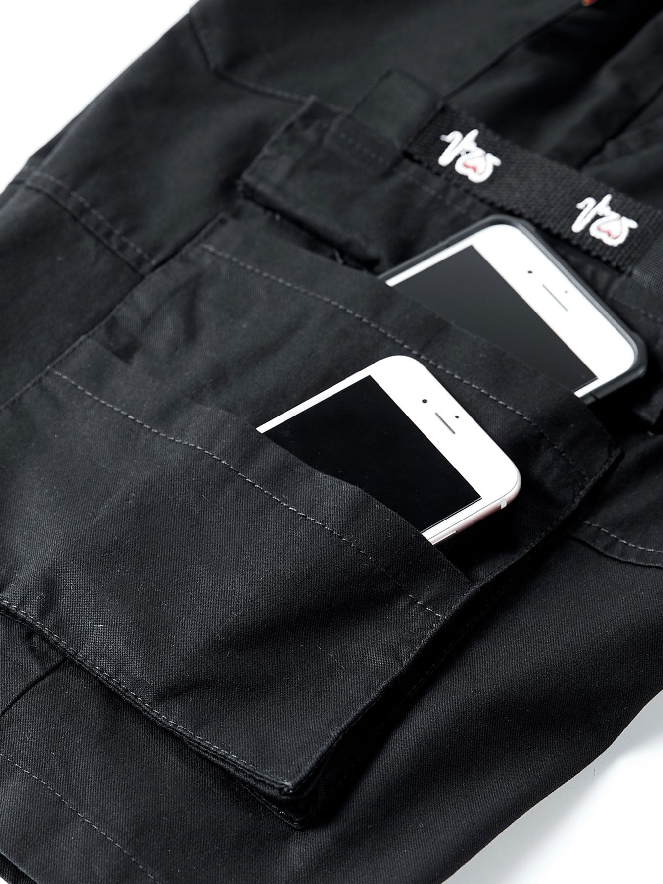 Chino cargoshorts met verstelbaar trekkoord