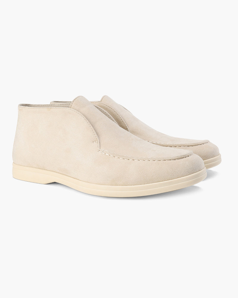 Suede High-Top Loafers
