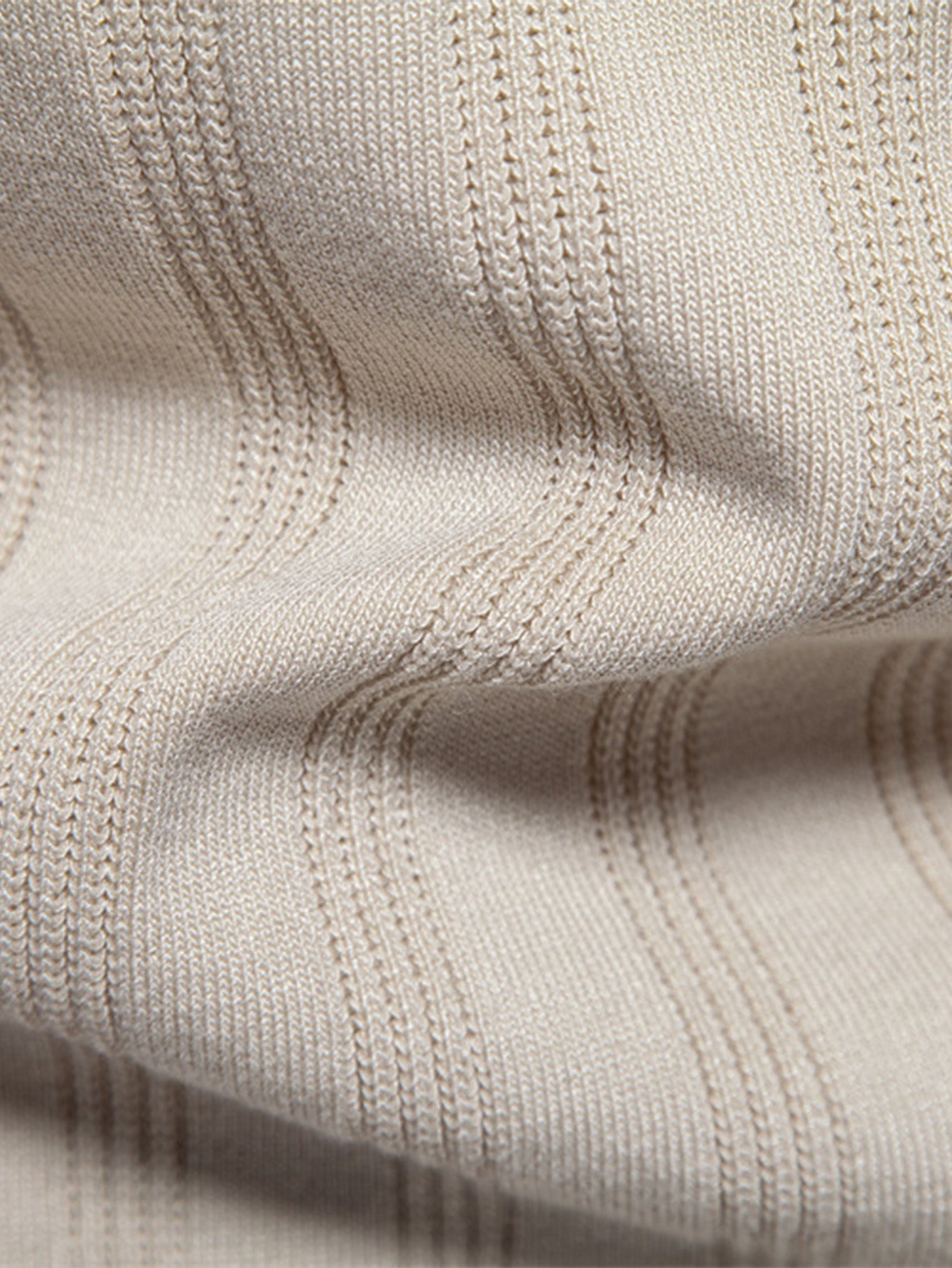 Gestreept gebreid poloshirt