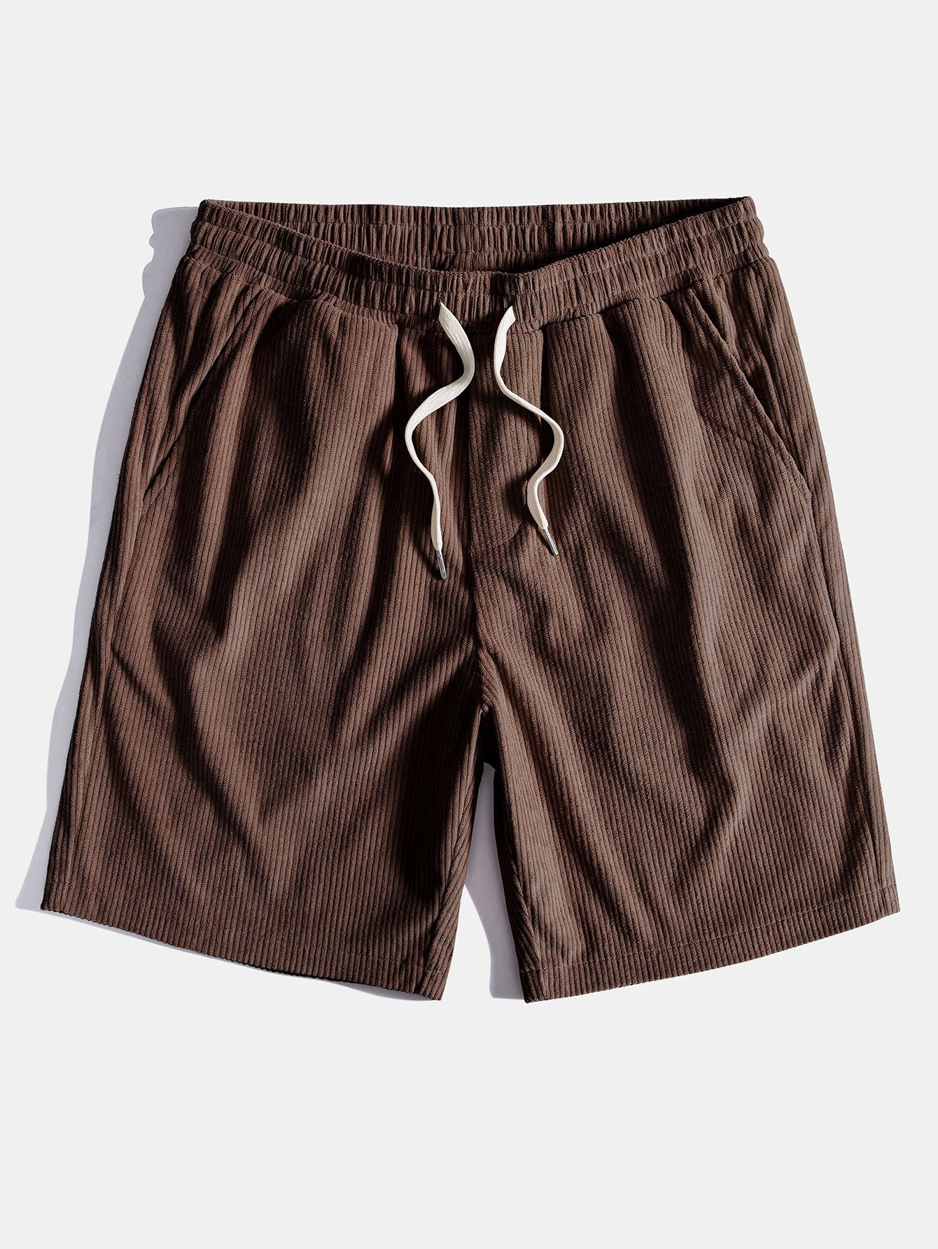Corduroy Cubaans overhemd en shortset met korte mouwen