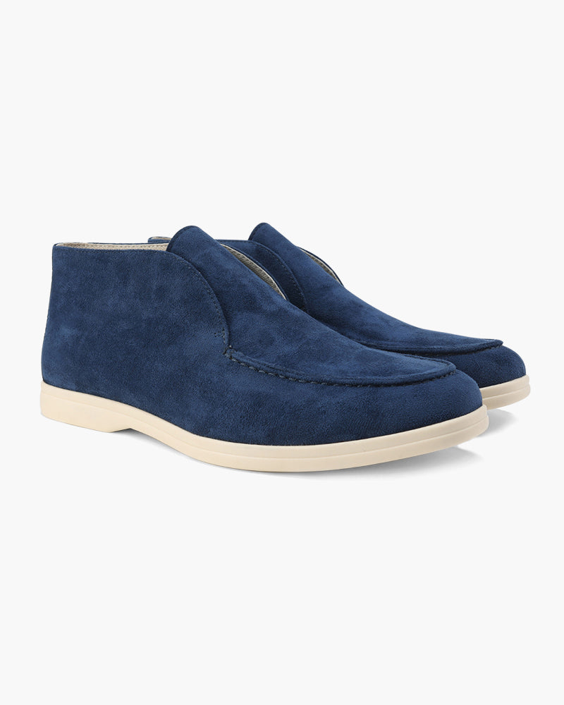 Suede High-Top Loafers