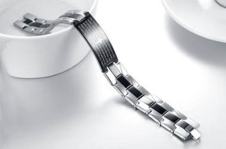 Cross Bible Stainless Steel Bracelet