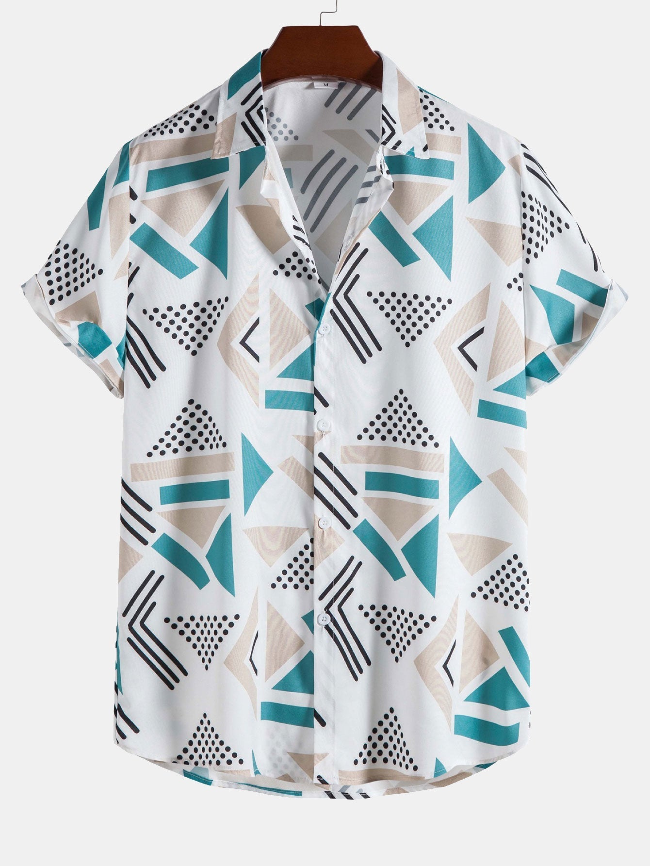 Shirt en zwembroekje met geometrisch patroon