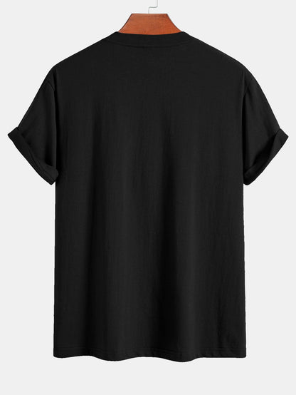 Klassiek katoenen T-shirt met palmboomprint.