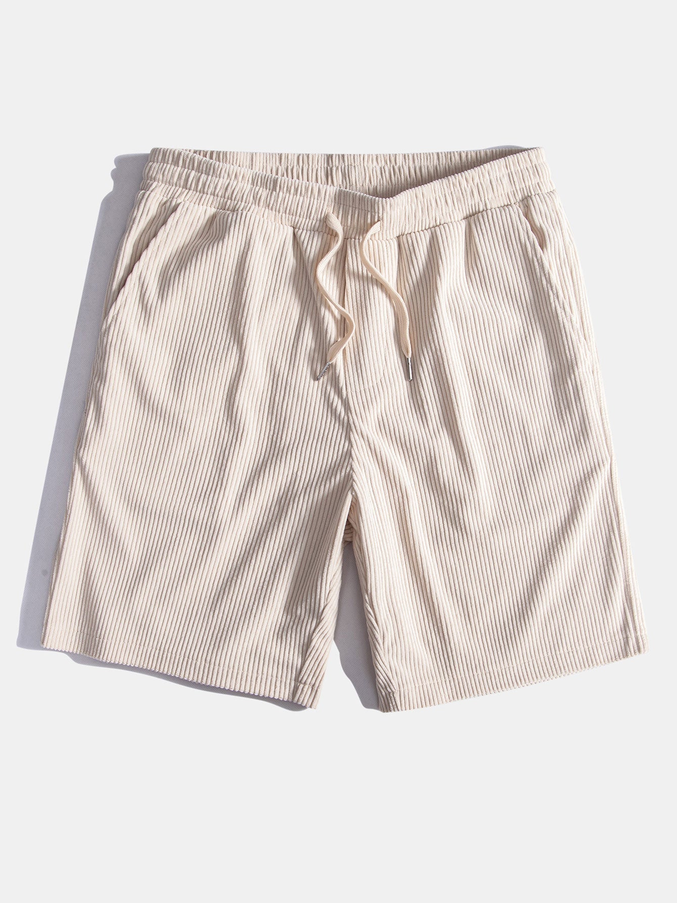 Corduroy Cubaans overhemd en shortset met korte mouwen