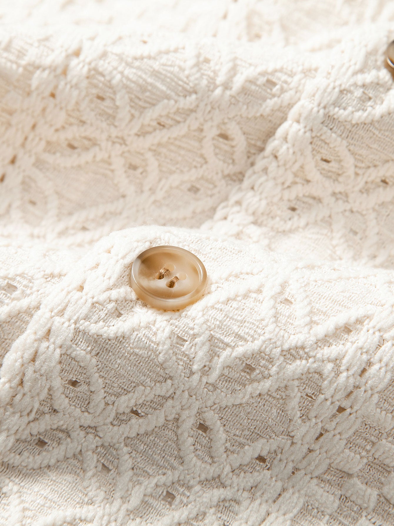 Floral Checkered Jacquard Cuban Shirt