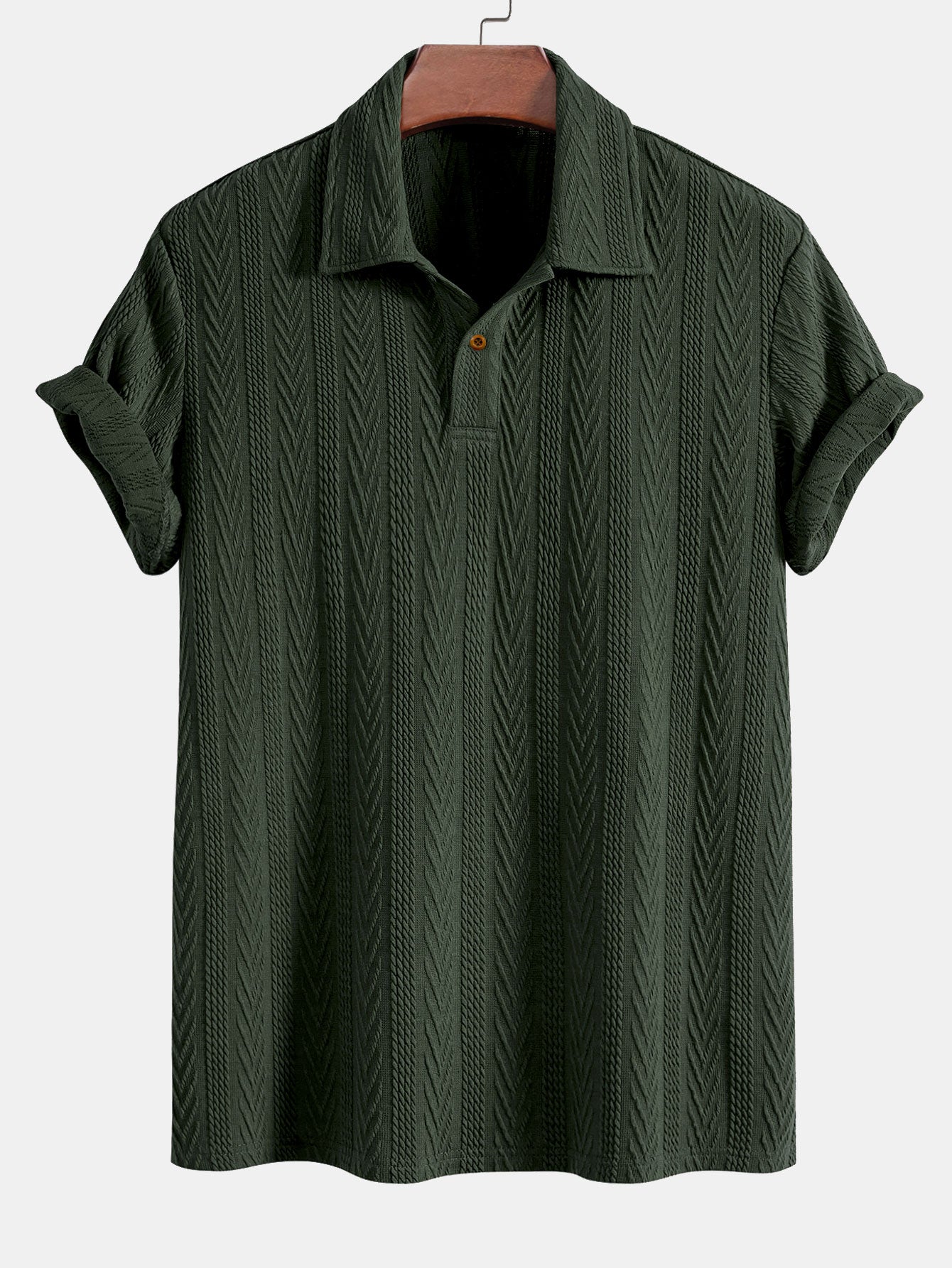 Polo shirt met korte mouwen en jacquardprint