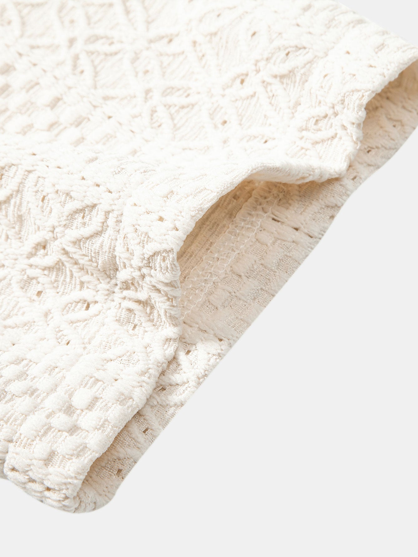 Floral Checkered Jacquard Cuban Shirt