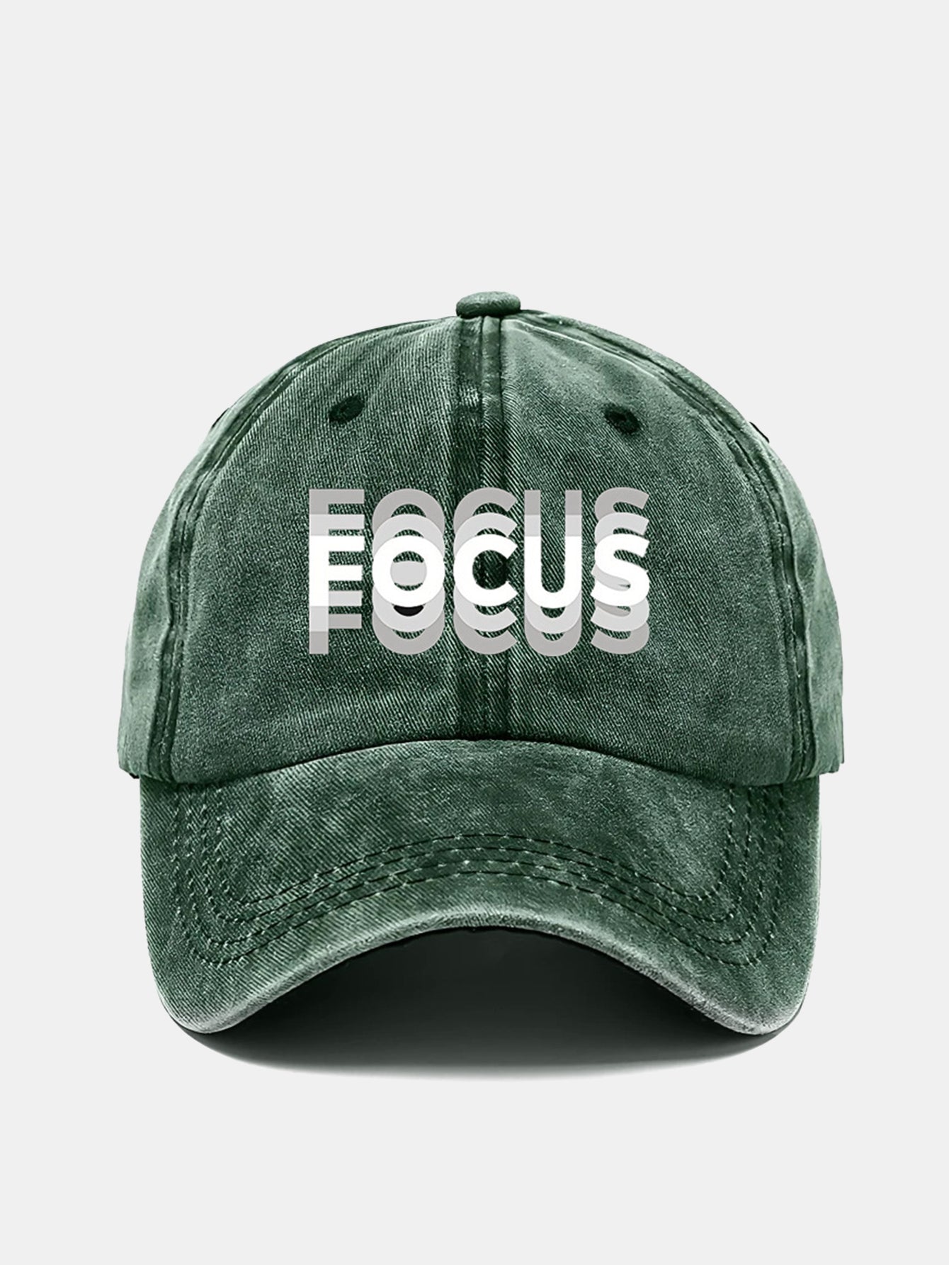 Baseballpet met kleurverloop en Focus-print.