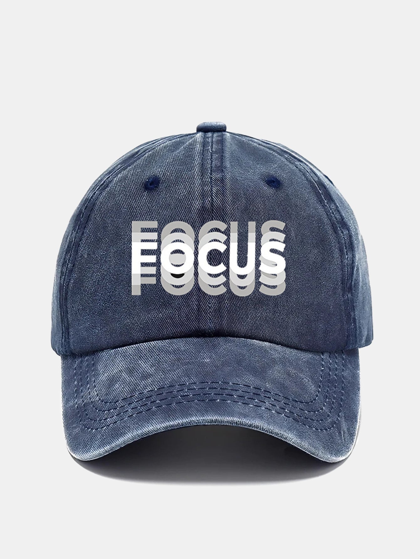 Baseballpet met kleurverloop en Focus-print.