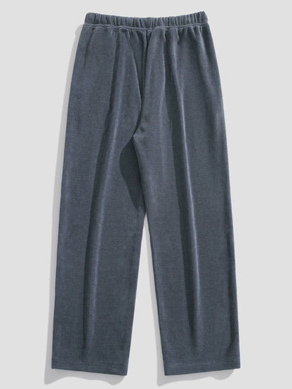 Klassieke corduroy broek met rechte pijpen