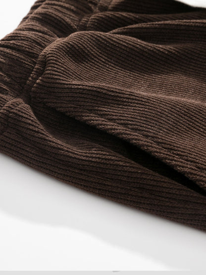 Klassieke corduroy broek met rechte pijpen