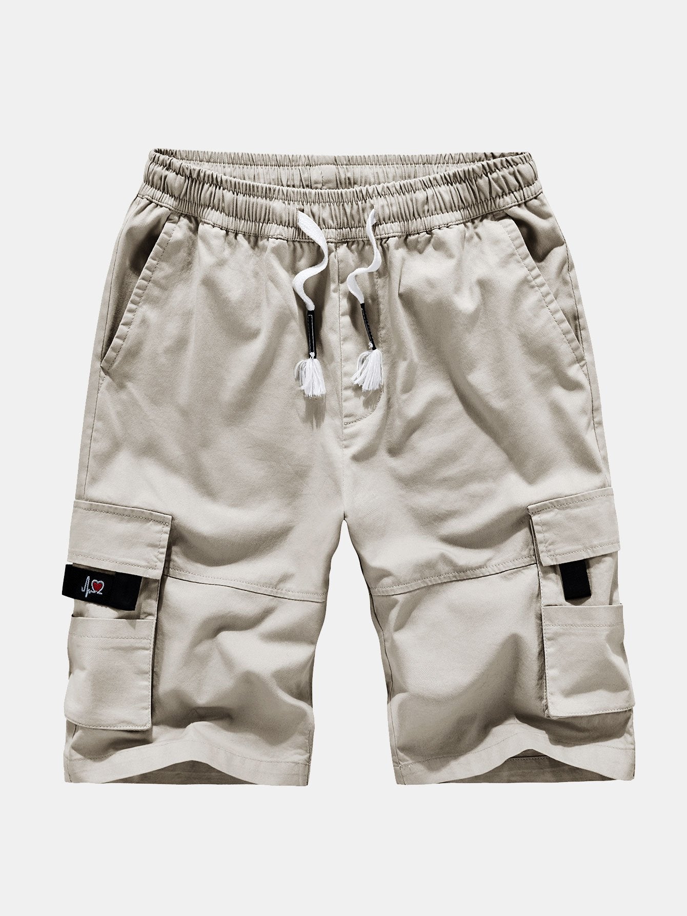 Chino cargoshorts met verstelbaar trekkoord