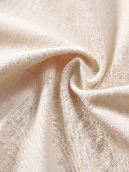 Overhemd in linnenstijl met geometrisch patroon