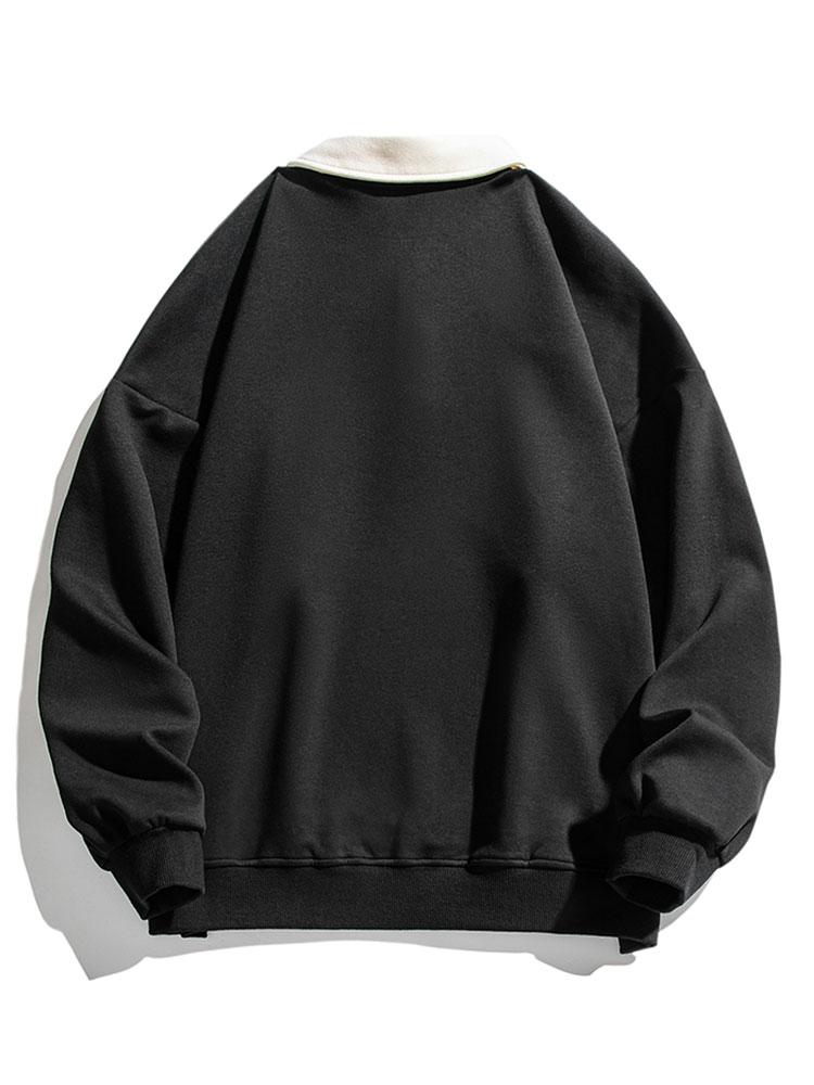 Relaxte pasvorm, polo met kleurblokken