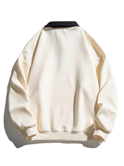 Relaxte pasvorm, polo met kleurblokken