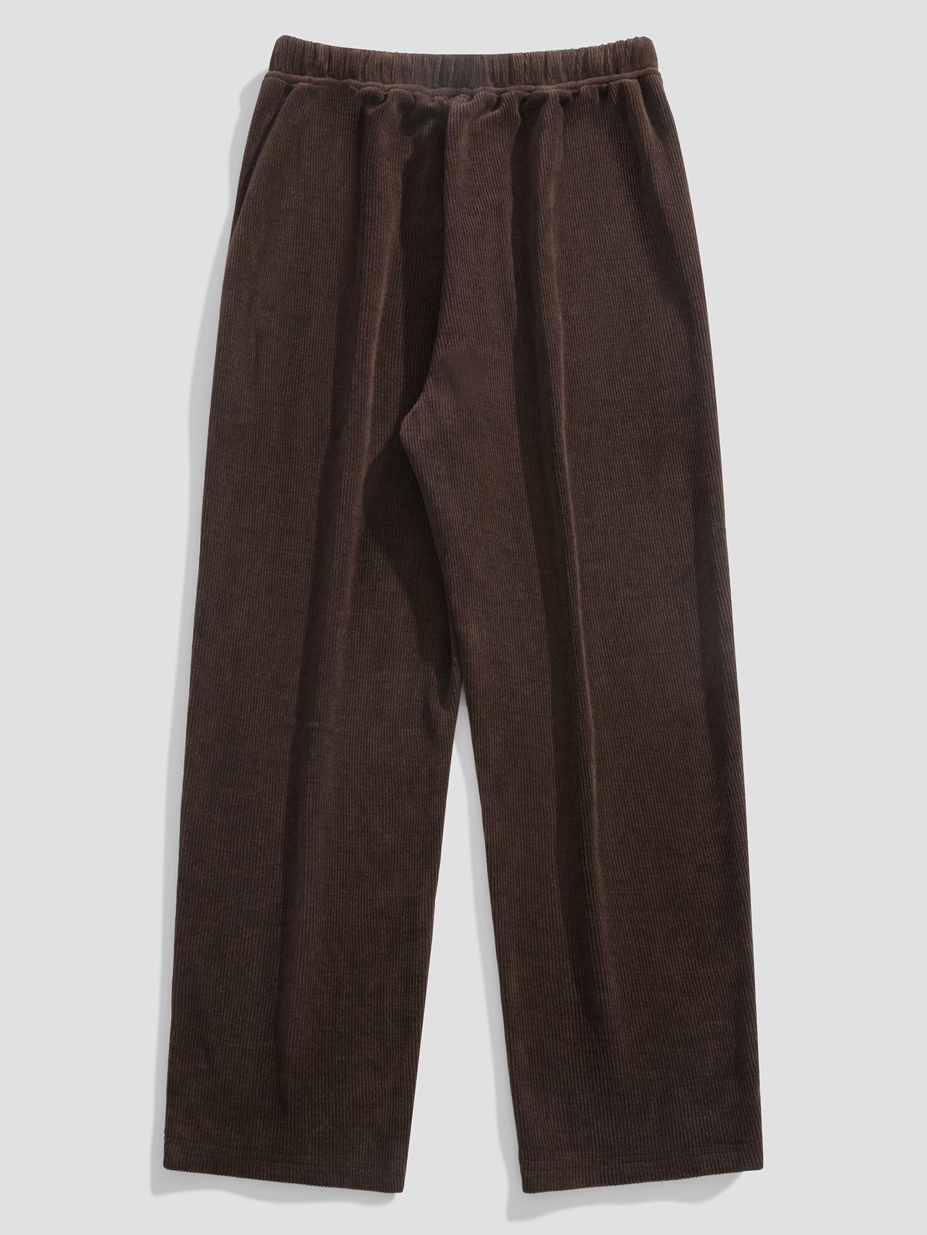 Klassieke corduroy broek met rechte pijpen