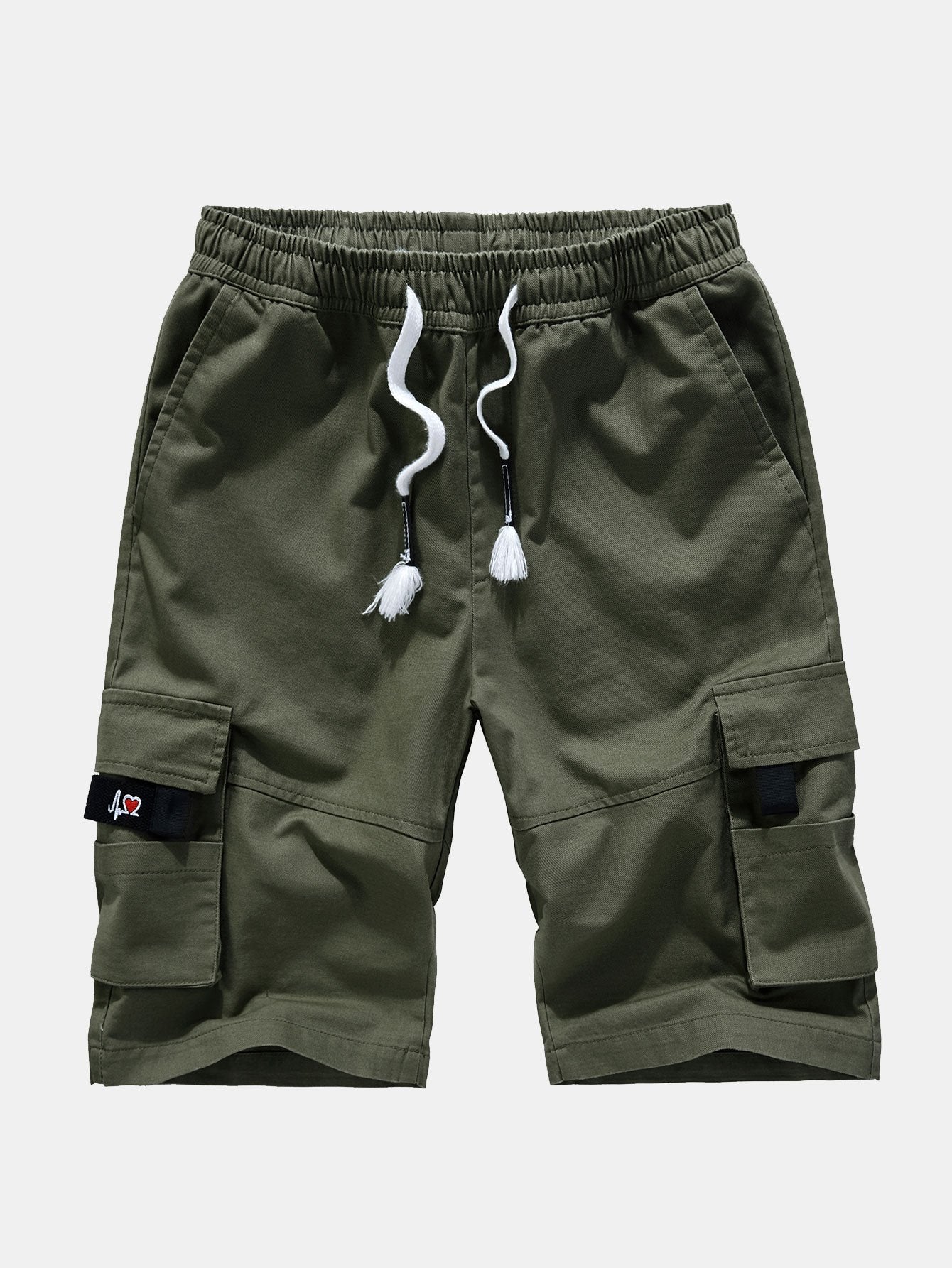Chino cargoshorts met verstelbaar trekkoord