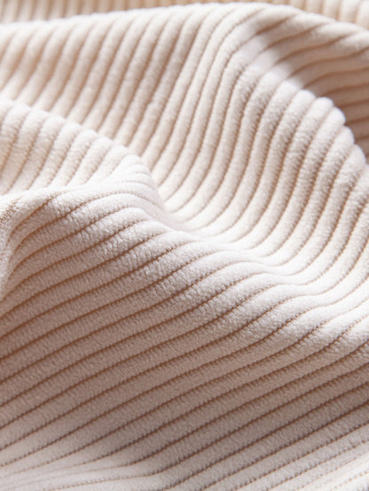 Corduroy Cubaans overhemd en shortset met korte mouwen