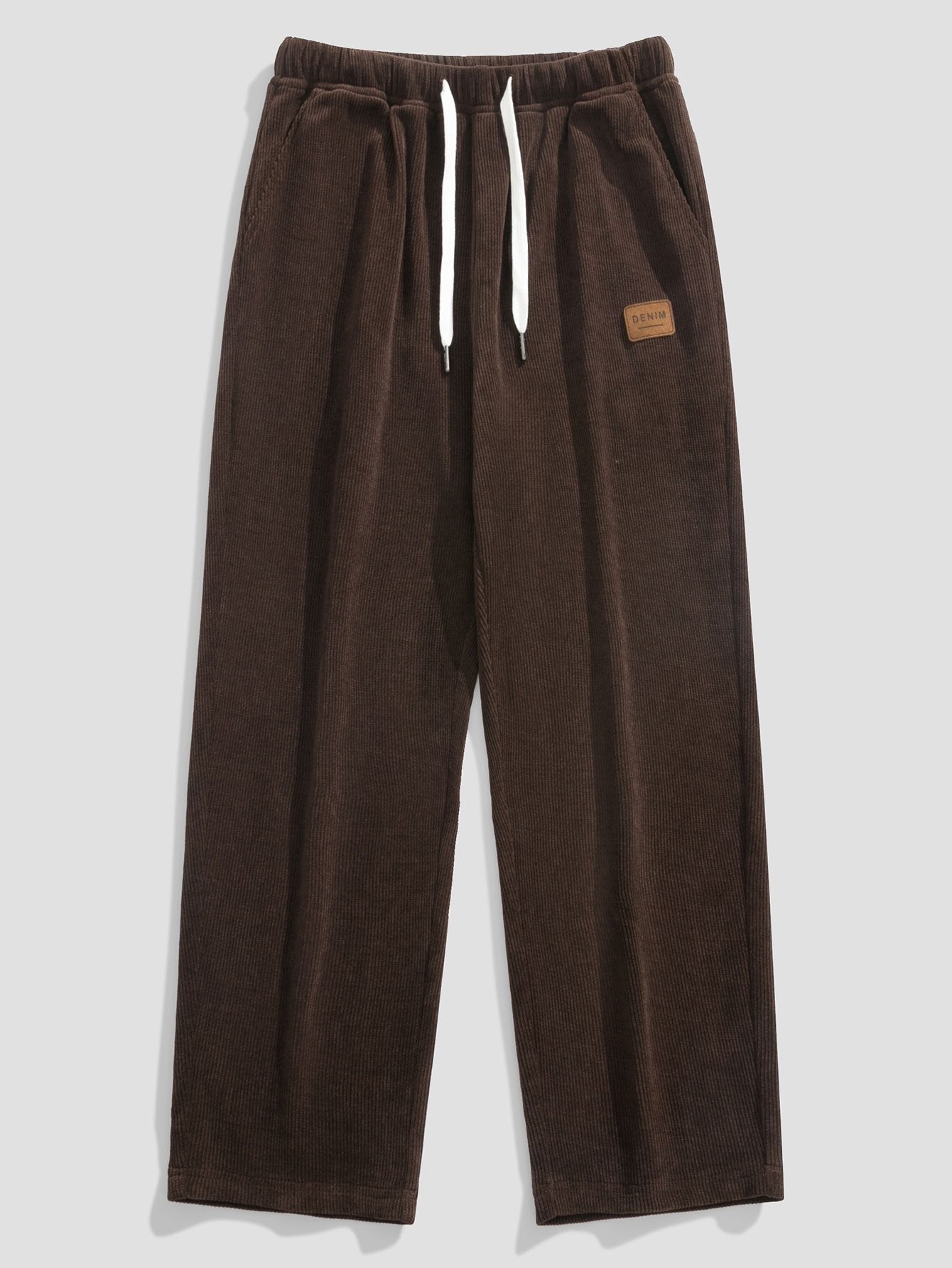 Klassieke corduroy broek met rechte pijpen