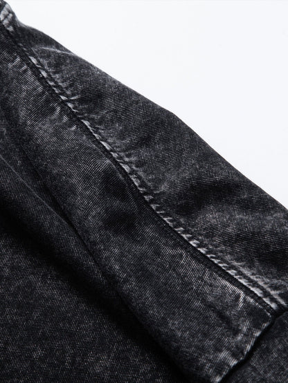 Relaxed Fit T-shirt met lange mouwen en verwassen look