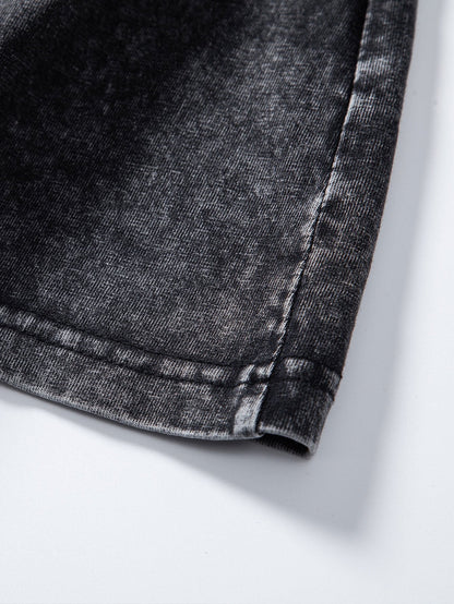 Relaxed Fit T-shirt met lange mouwen en verwassen look