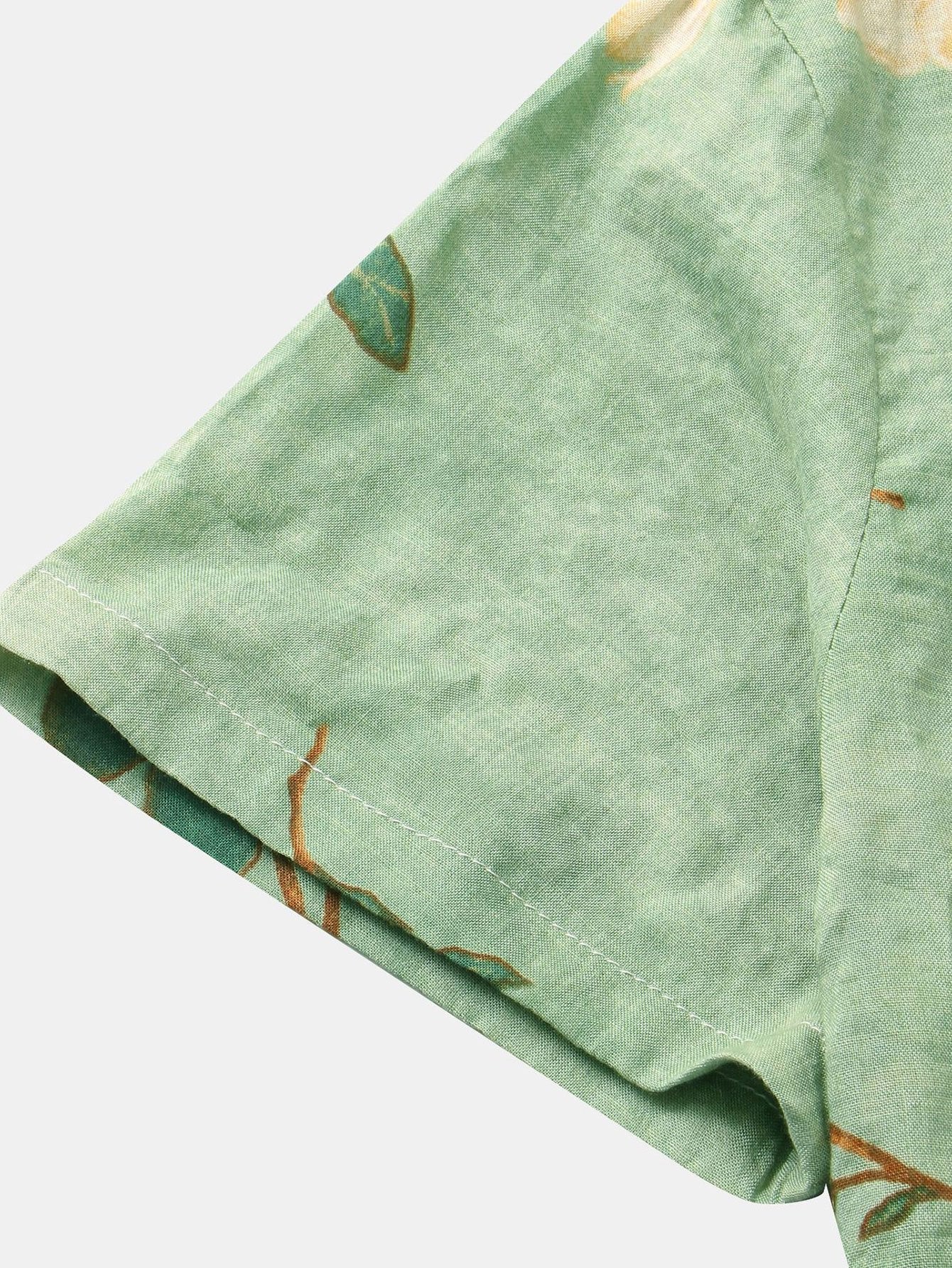 Overhemd met bloemenprint en knoopsluiting