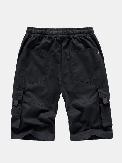 Chino cargoshorts met verstelbaar trekkoord