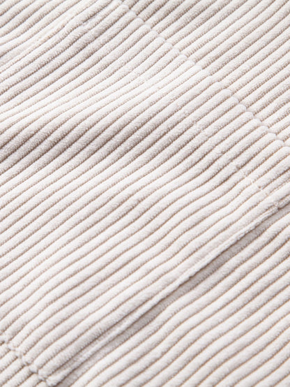 Corduroy Cubaans overhemd en shortset met korte mouwen