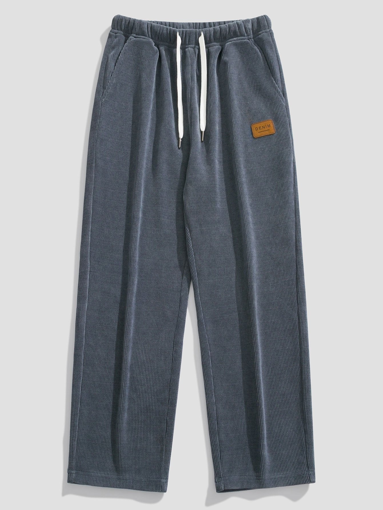 Klassieke corduroy broek met rechte pijpen