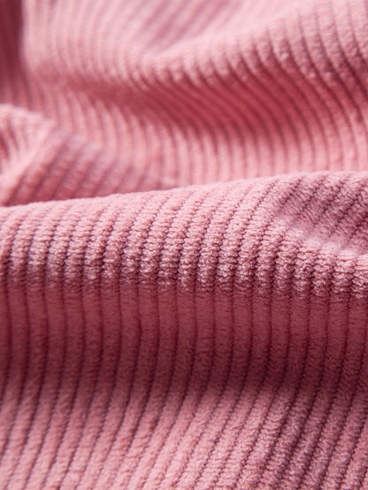Corduroy Cubaans overhemd en shortset met korte mouwen