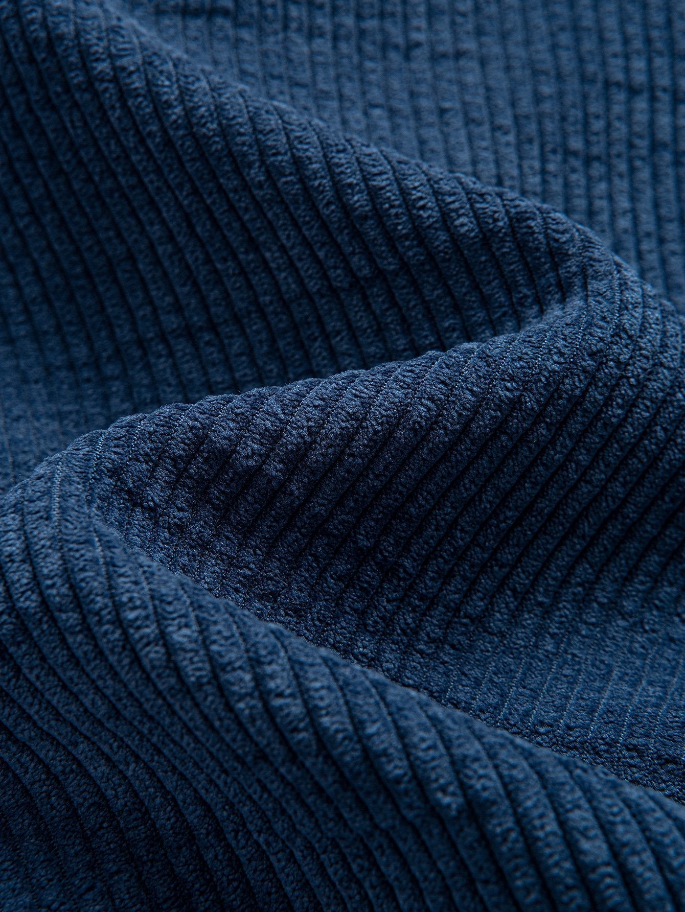 Corduroy overshirt met capuchon en fleecevoering