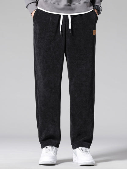 Klassieke corduroy broek met rechte pijpen