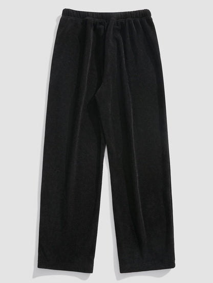 Klassieke corduroy broek met rechte pijpen