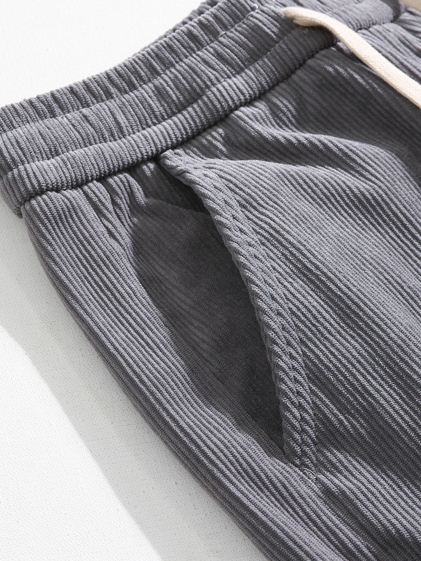 Klassieke corduroy broek met rechte pijpen