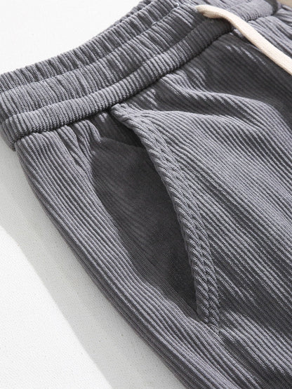 Klassieke corduroy broek met rechte pijpen