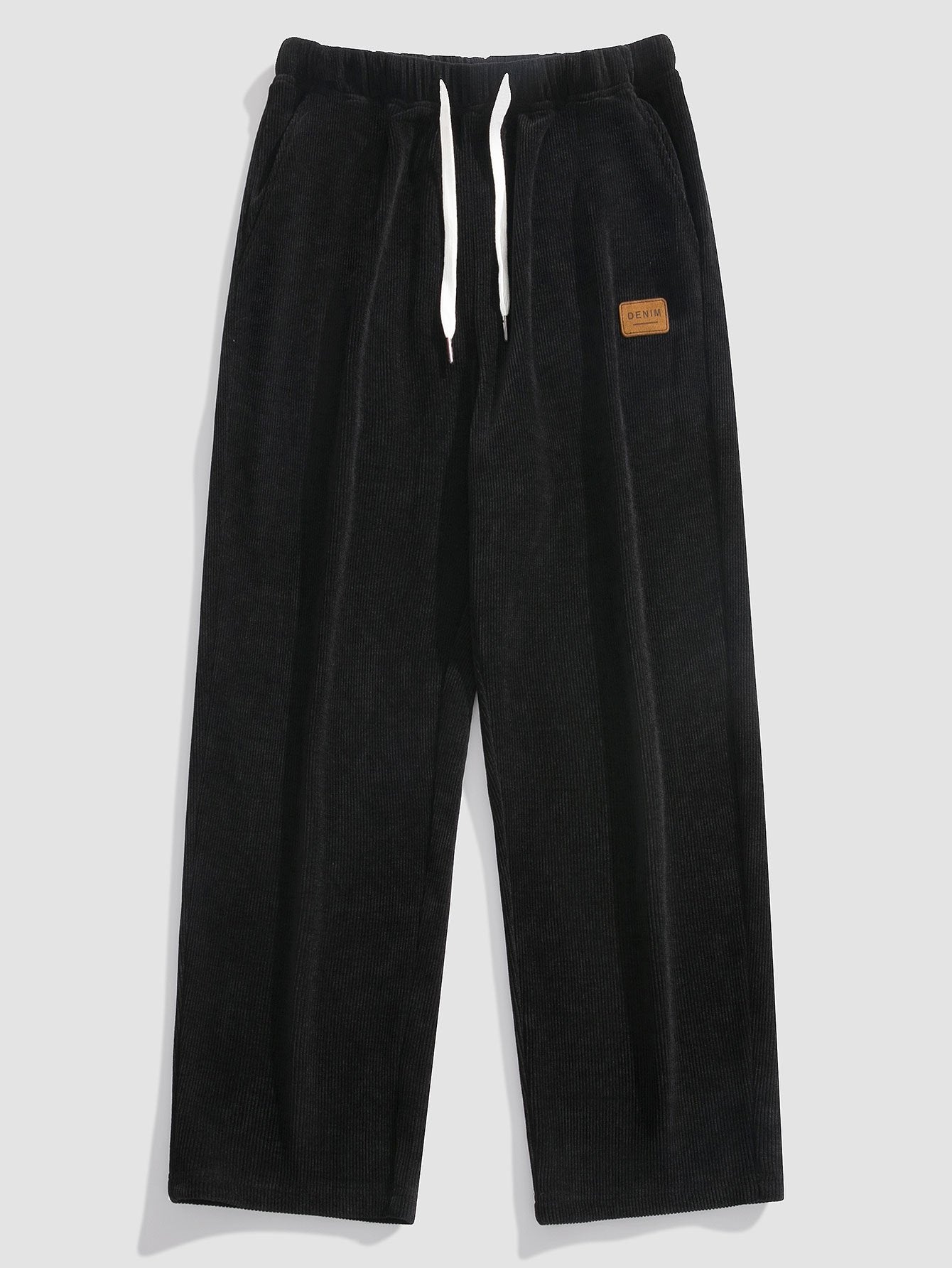 Klassieke corduroy broek met rechte pijpen