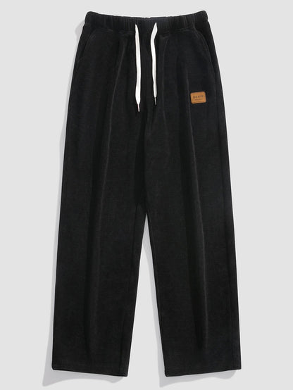 Klassieke corduroy broek met rechte pijpen